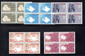 Фауна Фауна ^/--/^ NM Фауна Нидерланды 1967 г  MNH - квартблоки ^_^^^ NM Фауна Нідерланди 1967 MNH - квартблоки - фото фото фото