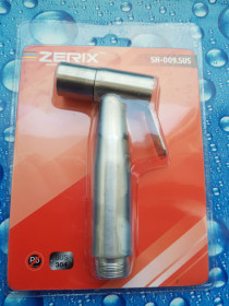 Крани, змішувачі Краны, смесители ^/--/^ Лейка гигиеническая ZERIX SH-009.SUS из нерж. стали SUS /--/ 304 ^_^^^ Лейка гігієнічна ZERIX SH-009.SUS з нерж. сталі SUS /--/ 304 - фото фото фото
