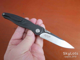 Ножі, мультітули Ножи, мультитулы ^/--/^ TwoSun TS /--/ 386 /--/ CF-Titanium+Carbon, AUS-10 Satin, Wong Design, Tactical, Flipper, KVT Ceramic Ball Bearing, EDC, Liner Lock - фото фото фото