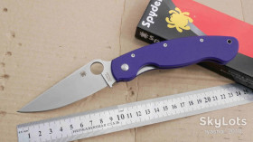 Ножі, мультітули Ножи, мультитулы ^/--/^ Spyder Military C /--/ 36, G /--/ 10 Purple, 9 /--/ Cr /--/ 18 /--/ MoV Satin, Replica, Tactical, EDC, Liner Lock - фото фото фото