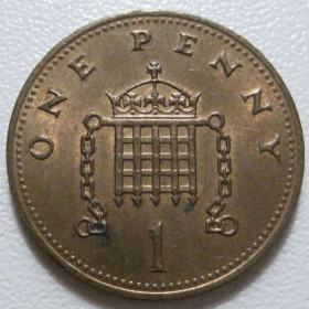 Єлизавета II (після ) Елизавета II (после ) ^/--/^ Велика Британія 1 пенні 1989 року 43072 ^_^^^ Великобритания 1 пенни 1989 года 43072 - фото фото фото