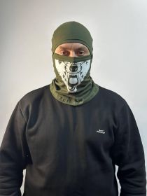 Інше Другое ^/--/^ Бафф - балаклава трикотаж с принтом зеленый медведь ^_^^^ Бафф - балаклава трикотаж з принтом зелений ведмідь - фото фото фото