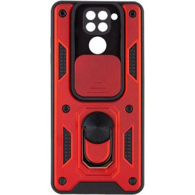 Чохли, бампера Чехлы, бампера ^/--/^ Чохол Fiji Camera Defence для Xiaomi Redmi Note 9 бампер із захистом камери та підставкою Red ^_^^^ Чехол Fiji Camera Defence для Xiaomi Redmi Note 9 бампер с защитой камеры и подставкой Red - фото фото фото