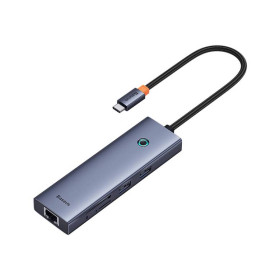 Інші аксесуари Другие аксессуары ^/--/^ USB Hub Baseus Flite 7-Port Type-C to HDMI /--/ 4 /--/ K 60 /--/ Hz*1+USB /--/ 3.0*2+PD*1+RJ /--/ 45*1+SD/TF /--/ 3.0*1 Cерый (B /--/ 00052805 ^_^^^ USB Hub Baseus Flite 7-Port Type-C to HDMI /--/ 4 /--/ K 60 /--/ Hz*1+USB /--/ 3.0*2+PD*1+RJ /--/ 45*1+SD/TF /--/ 3.0*1 Cірий (B /--/ 00052805 - фото фото фото