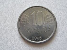 Бразилія Бразилия ^/--/^ Бразилия 10 сентаво 1996 года #9907 ^_^^^ Бразилія 10 сентаво 1996 року #9907 - фото фото фото