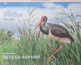 Пам'ятні і ювілейні Памятные и юбилейные ^/--/^ Чорнобиль. Відродження. Лелека чорний 5 грн. 2024 в буклеті ^_^^^ Чернобыль. Возрождение. Лелека черный 5 грн. 2024 в буклете - фото фото фото