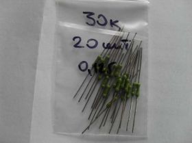 Резистори Резисторы ^/--/^ Резисторы 30 /--/ К 0,125 Вт (20 /--/ шт.) ^_^^^ Резистори 30 /--/ К 0,125 Вт (20 /--/ шт.) - фото фото фото