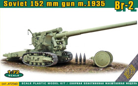 : : ^/--/^ ACE 72560 Br-2 Soviet 152 /--/ mm howitzer 1/72 - фото фото фото