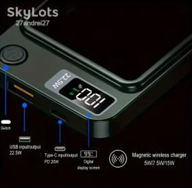 Зовнішні акумулятори (Power Bank) Внешние аккумуляторы (Power Bank) ^/--/^ Магнітний Power Bank SYJ-A /--/ 011 /--/ C-JET Black-1 /--/ w         (10000 /--/ mAh)  з USB 3.0 Type-C QC PD /--/ 4 Інтерфейсами та LED Дисплеєм ^_^^^ Магнитный Power Bank SYJ-A /--/ 011 /--/ C-JET Black-1 /--/ w (10000 /--/ mAh) с USB 3. 0 Type-C QC PD /--/ 4 Интерфейсами и LED Дисплеем - фото фото фото