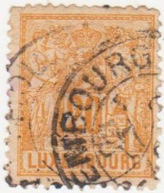 Інші країни Другие страны ^/--/^ Люксембург 1882 г. № 52 гашеная ^_^^^ Люксембург 1882 р. No 52 гашена - фото фото фото