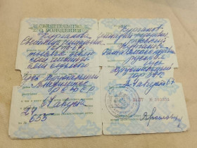 Інше Другое ^/--/^ Свидетельство о рождении РСФСР Госзнак 1959 год. Гусь хрустальный ^_^^^ Свідоцтво про народження РРФСР Держзнак 1959 Гусь кришталевий - фото фото фото