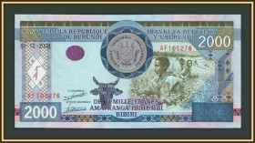 Бурунді Бурунди ^/--/^ Бурунди 2000 франков 2008 P-47 UNC ^_^^^ 2000 франків 2008 P-47 UNC - фото фото фото