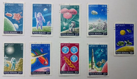Румунія Румыния ^/--/^ Румыния 1972 Аполло, космос, гашеные ^_^^^ Румунія 1972 Аполло, космос, гашені - фото фото фото
