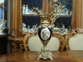 Кухонне начиння, посуд, столове срібло Кухонная утварь, посуда, столовое серебро ^/--/^ Красивый Кувшин Фарфор Металл Кобальт Роспись Германия ^_^^^ Красивий Кувшин Фарфор Металл Кобальт Розпис Німеччина - фото фото фото