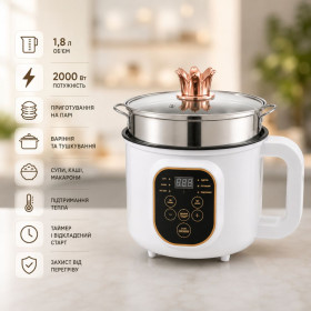 Пароварки Пароварки ^/--/^ Електрична каструля-пароварка 1,8 /--/ л DOMOTEC MS-7729 / Мультиварка з антипригарним покриттям / Електрична каструля-пароварка ^_^^^ Электрическая кастрюля-пароварка 1,8 /--/ л DOMOTEC MS-7729 / Мультиварка с антипригарным покрытием / Электрическая кастрюля-пароварка - фото фото фото