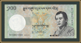 Бутан Бутан ^/--/^ Бутан 100 нгултрумов 2015 P-32  (32 /--/ c) UNC ^_^^^ Бутан 100 нгултрумів 2015 P-32 (32 /--/ c) UNC - фото фото фото