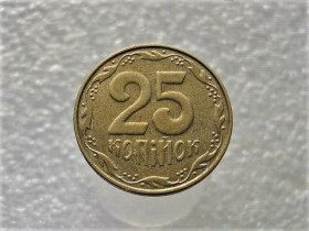Обігові Обиходные ^/--/^ 25 копійок 2013 рік Україна  (796) ^_^^^ 25 копеек Украина 2013 год (796) - фото фото фото