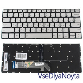 Клавіатури Клавиатуры ^/--/^ Клавиатура для ноутбука LENOVO (IdeaPad: S /--/ 740-14 /--/ IIL) rus, silver, без фрейма, подсветка клавиш ^_^^^ Клавіатура для ноутбука LENOVO (IdeaPad: S /--/ 740-14 /--/ IIL) rus, silver, без фрейму, підсвічування клавіш - фото фото фото