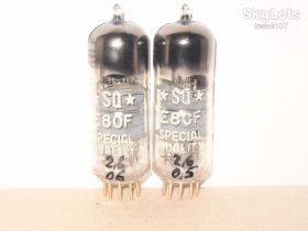 Радіолампи Радиолампы ^/--/^ Радиолампы E /--/ 80 /--/ F PHILIPS MINIWATT SQ позолоченные ножки ТЕСТ   (лот - 2 /--/ шт) ^_^^^ Радіолампи E /--/ 80 /--/ F PHILIPS MINIWATT SQ позолочені ніжки ТЕСТ (лот - 2 /--/ шт) - фото фото фото