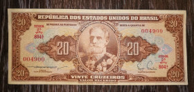 Бразилія Бразилия ^/--/^ BRAZIL Бразилия 20 крузейро 1955 - 1961 Номер! 004900 Estampa 2. Подпись: Lemos и Gudin. Recebido ^_^^^ BRAZIL Бразилія 20 крузейро 1955 - 1961 Номер! 004900 Estampa 2. Підпис: Lemos і Gudin. Recebido - фото фото фото