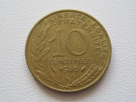 Франція Франция ^/--/^ Франция 10 сантимов 1986 года 24129 ^_^^^ Франція 10 сантимів 1986 24129 - фото фото фото