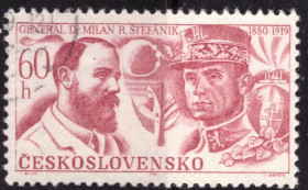 Чехословаччина Чехословакия ^/--/^ Чехословакия. 50-я годовщина смерти генерала Стефаника  (серия) 1969 г. ^_^^^ Чехословаччина. 50-та річниця смерті генерала Стефаника (серія) 1969 - фото фото фото