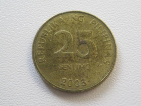 Філіппіни Филиппины ^/--/^ Филиппины 25 сентимо 2003 года 25793 ^_^^^ Філіппіни 25 вересня 2003 25793 - фото фото фото
