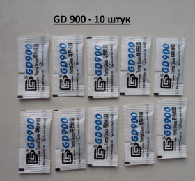 Системи охолодження Системы охлаждения ^/--/^ Термопаста GD /--/ 900 4.8 Вт/м*К в пакетике 1 /--/ лот - 10 шт. ^_^^^ Термопаста GD /--/ 900 (4.8 Вт/(м*К) в пакетиці 1 /--/ лот - 10 шт. - фото фото фото