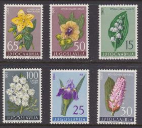 Балканський півострів Балканский полуостров ^/--/^ EU Югославия  1963 г MNH - флора ^_^^^ EU Югославія 1963 MNH - флора - фото фото фото