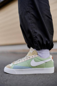 Кросівки Кроссовки ^/--/^ Nike Blazer Low 77 Vintage Leather Green Beige 36 - фото фото фото
