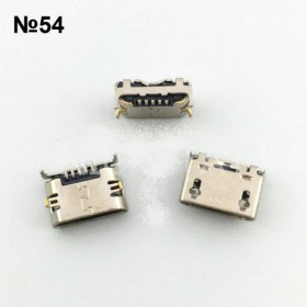 Роз'єми, гнізда Разъемы, гнезда ^/--/^ Micro usb разъем №54 с длинными ножками ^_^^^ Micro usb роз'єм No /--/ 54 з довгими ніжками - фото фото фото