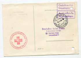 Іноземні Иностранные ^/--/^ Поштівка Німецький Червоний Хрест 1956 р. ^_^^^ Немецкий Красный Крест 1956 г. - фото фото фото