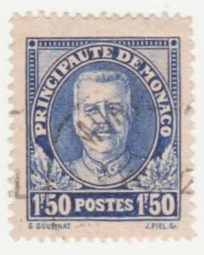 Малі Держави Європи Малые Государства Европы ^/--/^ Монако 1933  г. № 119 гашеная ^_^^^ Монако 1933 р. No 119 гашена - фото фото фото