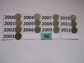 Обігові Обиходные ^/--/^ 1 копійка № 98 ^_^^^ 1 копейка No 98 - фото фото фото