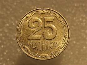 Обігові Обиходные ^/--/^ 25 копійок 2010 рік Україна &amp;quot; Штемпельний Блиск &amp;quot;  (448+) ^_^^^ 25 копеек 2010 год Украина &amp;quot; Штемпельный Ближний &amp;quot; (448+) - фото фото фото