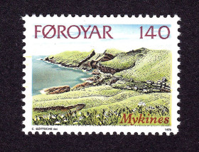 Малі Держави Європи Малые Государства Европы ^/--/^ Фарерские о-ва 1978 г  MNH - ландшафт ^_^^^ Фарерські острови 1978 р MNH - ландшафт - фото фото фото
