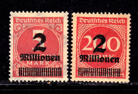 Третій Рейх (-) Третий Рейх (-) ^/--/^ Германия Рейх  1923 г MNH  -  надпечатка ^_^^^ Німеччина Рейх 1923 MNH - надпечатка - фото фото фото
