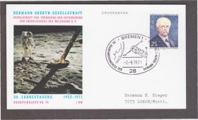 Європа Европа ^/--/^ Германия 1971 КОСМОС ЛУННАЯ ЭКСПЕДИЦИЯ ПОЛЁТ НА ЛУНУ СПУСКАЕМЫЙ АППАРАТ СПУТНИК ЛУНА АСТРОНАВТ ХПК СГ ^_^^^ Німеччина 1971 КОСМОС ЛУННА ЕКСПЕДИЦІЯ ПОЛЕТ НА ЛУНУ СПУСКАЄМИЙ АПАРААТ СПУТНИК ЛУНА АТРОНАТ ХПК СГ - фото фото фото