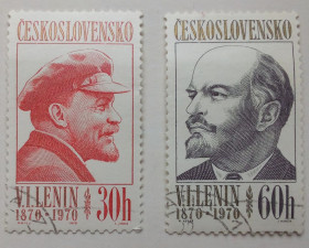 Чехословаччина Чехословакия ^/--/^ Чехословакия 1970 Ленин, гашеные ^_^^^ Чехословаччина 1970 Ленін, гашені - фото фото фото