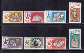 Угорщина Венгрия ^/--/^ Венгрия  1958 г MNH  - архитектура - ^_^^^ Угорщина 1958 р MNH - архітектура - - фото фото фото