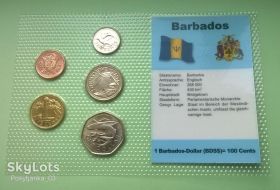 Барбадос Барбадос ^/--/^ Набор монет БАРБАДОС пластик блистер запайка набір ^_^^^ Набор монет БАРБАДОС пластик блистер запайка набор - фото фото фото