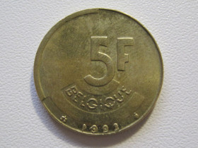 Бельгія Бельгия ^/--/^ Бельгия 5 франков 1993 года BELGIQUE #35538 ^_^^^ Бельгія 5 франків 1993 року BELGIQUE #35538 - фото фото фото