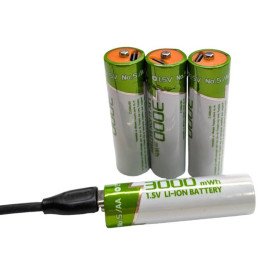 Акумулятори Аккумуляторы ^/--/^ Перезаряжаемые батарейкиAA USB Type-CLi-ion 1.5 /--/ V AA 4 шт в комплекте и кабель зарядки ^_^^^ Перезаряджаються батарейкиAA USB Type-CLi-ion 1.5 /--/ V AA 4 шт в комплекті і кабель зарядки - фото фото фото