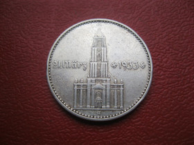 Германія (-) Германия (-) ^/--/^ ГЕРМАНИЯ.2 Марки 1934 г А, Кирха с датой 1933 г. ТРЕТИЙ РЕЙХ. Серебро.Оригинал.   (4) Сохран. ^_^^^ Германія.2 Марки 1934 р А, Кірха з датою 1933 р. Третій Рейх. Срібло.Оригінал. (4) Збереження. - фото фото фото