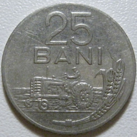 Румунія Румыния ^/--/^ Румунія 25 бані 1966 року #39944 ^_^^^ Румыния 25 купола 1966 года #39944 - фото фото фото