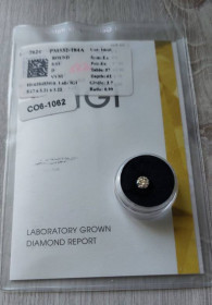 Діамант Бриллиант ^/--/^ Бриллиант  HPHT 0.53 Ct   5.17 х 5.21 х 3.22 мм Сертификат ^_^^^ Діамант HPHT 0.53 Ct 5.17 х 5.21 х 3.22 мм Сертифікат - фото фото фото