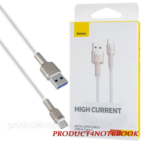 Кабелі Кабели ^/--/^ Кабель Baseus Cafule Series Metal Data Cable USB to Type-C, 66 /--/ W, 1 /--/ m, White (CAKF /--/ 000102) - фото фото фото