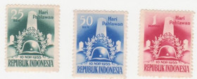 Індонезія Индонезия ^/--/^ Индонезия   1955 г.№  186 -188 * серия ^_^^^ Індонезія 1955 No 186 -188 - фото фото фото