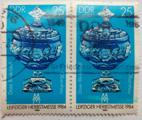 НДР, ФРН ГДР, ФРГ ^/--/^ ГДР 1984 Фарфор, сцепка, гашеная ^_^^^ НДР 1984 Фарфор, зчіпка, гашена - фото фото фото