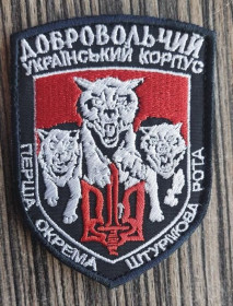 Інше Другое ^/--/^ Шеврон Первая Отдельная Штурмовая Рота ДУК № 1218 ^_^^^ Шеврон Перша Окрема Штурмова Рота ДУК No 1218 - фото фото фото